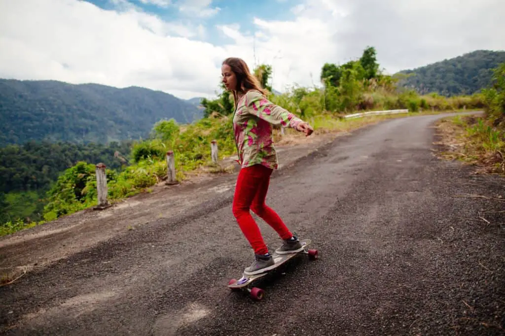 Cruising On A Longboard