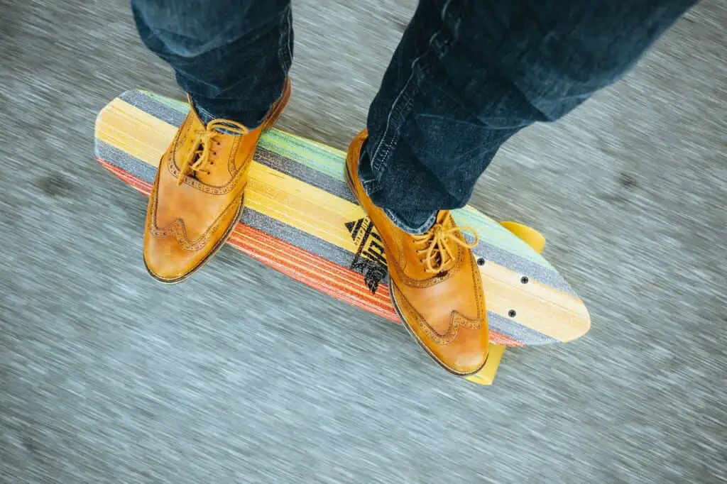 Cruising On A Longboard